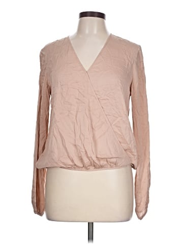 Theory Long Sleeve Silk Top (view 1)