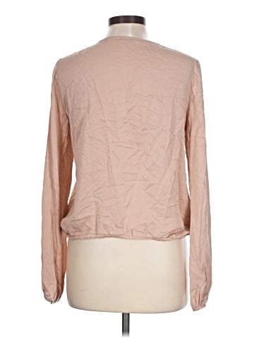 Theory Long Sleeve Silk Top (view 2)