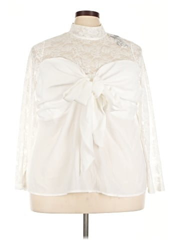 ELOQUII 3/4 Sleeve Blouse (view 1)