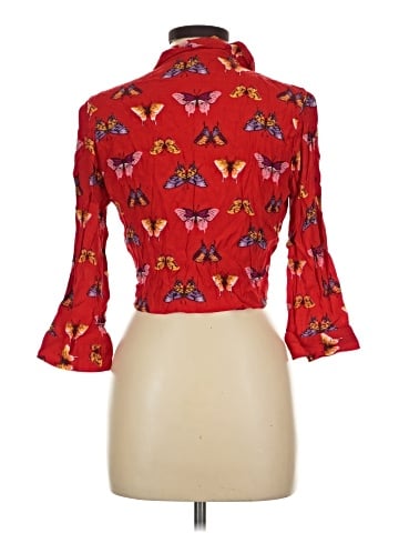 Forever 21 3/4 Sleeve Button-Down Shirt (view 2)