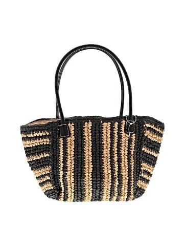 Madewell The Handwoven Straw Mini Tote in Wide Stripe (view 1)