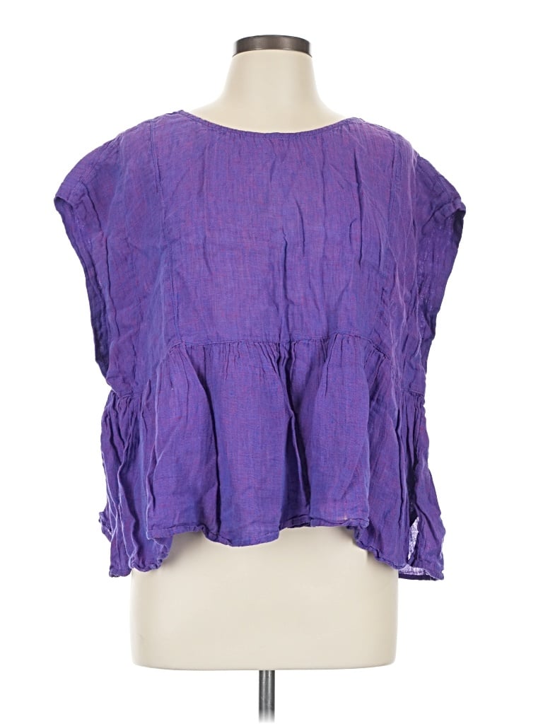 Pre-owned Holding Horses Sleeveless Blouse In Purple
