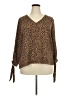 CeCe 100% Polyester Brown 3/4 Sleeve Blouse Size 2X - photo 1