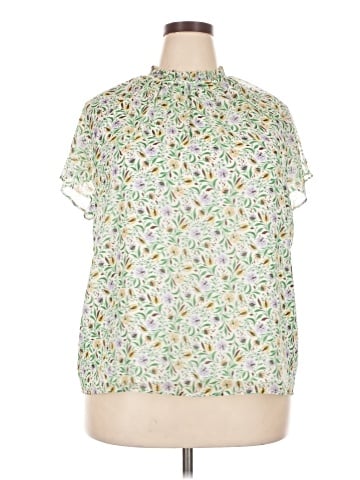 Ann Taylor Short Sleeve Blouse (view 1)