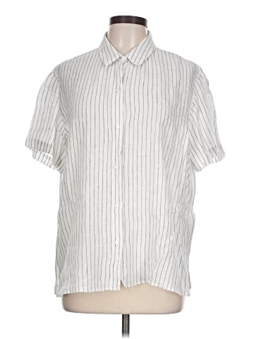 Eileen Fisher Short Sleeve Button-Down Shirt (view 1)