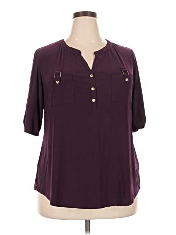 Perseption Concept Short Sleeve Henley (view 1)