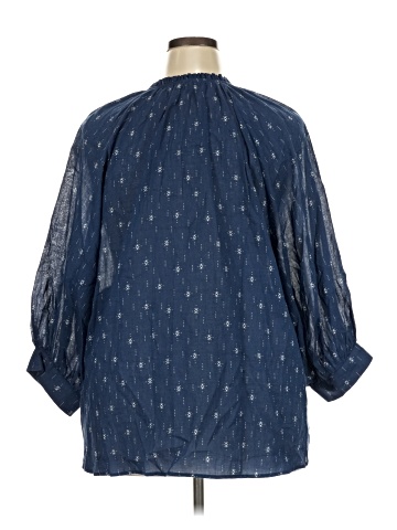 a.n.a. A New Approach 3/4 Sleeve Button-Down Shirt (view 2)