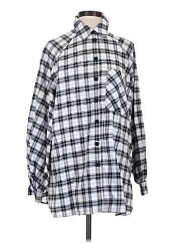 Topshop Long Sleeve Button-Down Shirt (view 1)