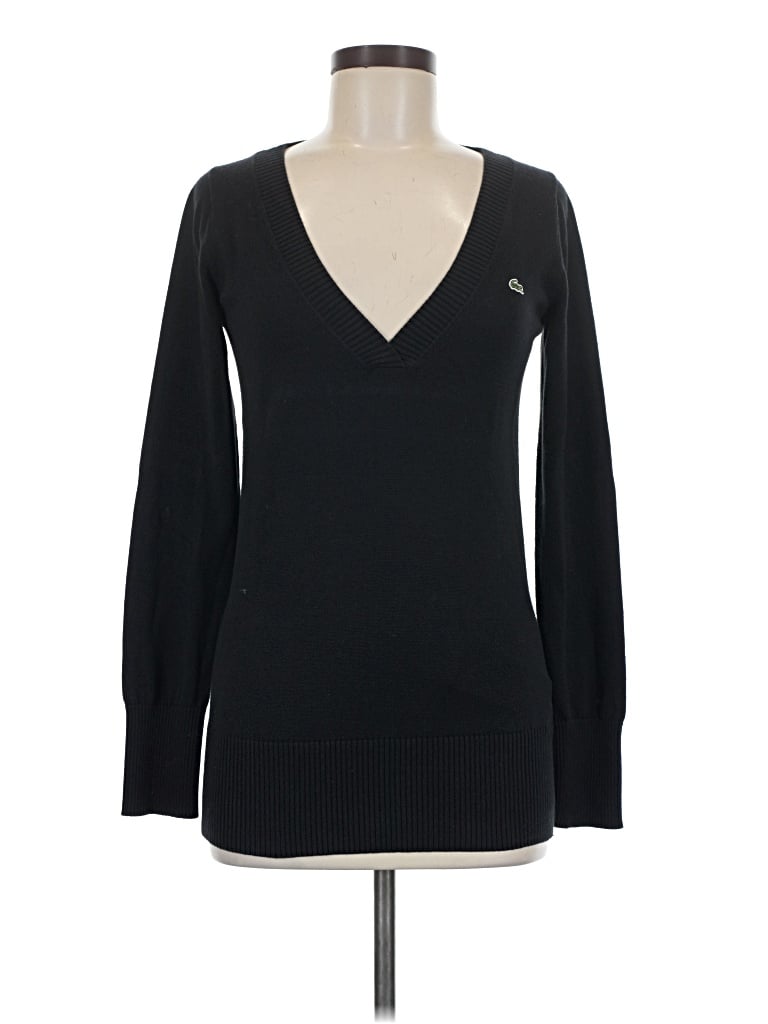 Pre-owned Lacoste Pullover Sweater In Black
