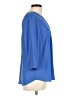 Talbots 100% Polyester Blue 3/4 Sleeve Blouse Size Lg Petite - photo 4