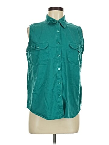Cherokee Sleeveless Button-Down Shirt (view 1)