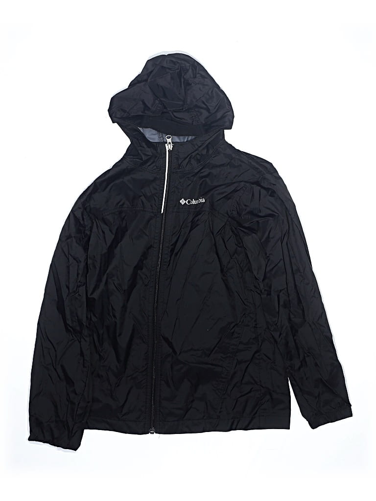 Pre-owned Columbia Kids' Windbreaker Jacket In Black