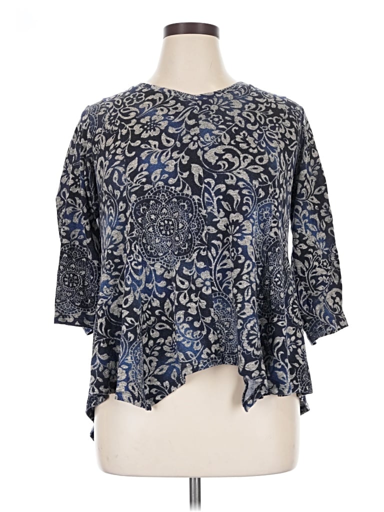 Pre-owned Westport 3/4 Sleeve T-shirt In Blue