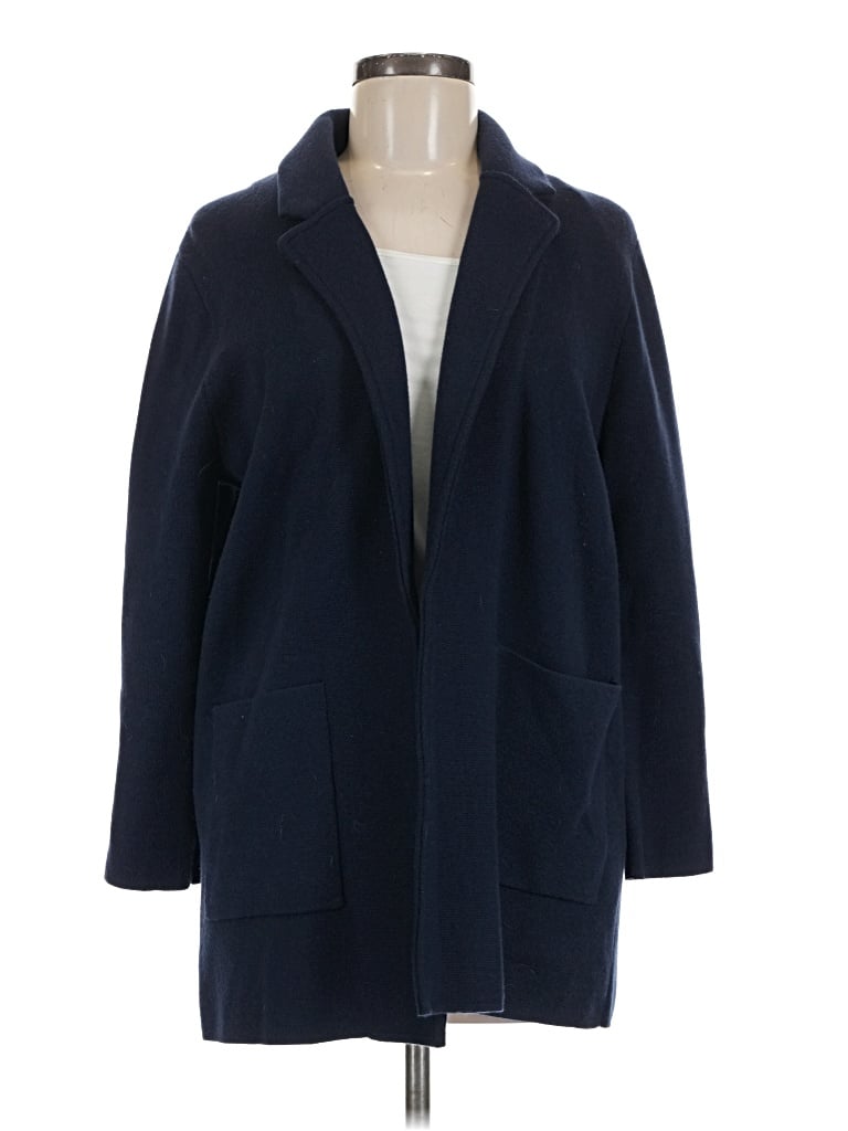 Pre-owned Jcrew Coat In Blue