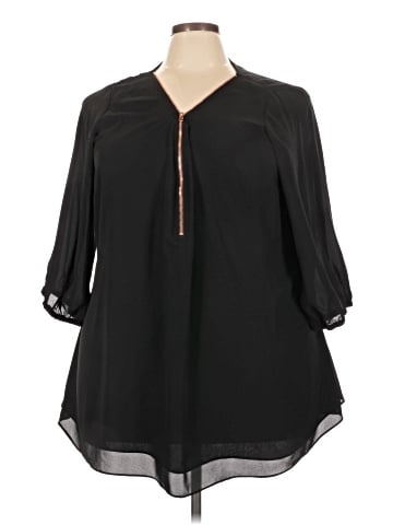 City Chic 3/4 Sleeve Blouse (view 1)