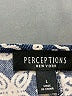 Perceptions Print Blue Casual Dress Size L - photo 7