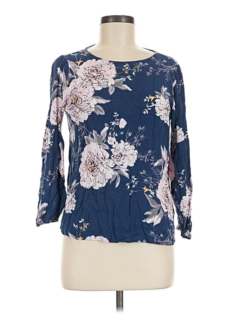 Pre-owned Staccato 3/4 Sleeve Blouse In Blue