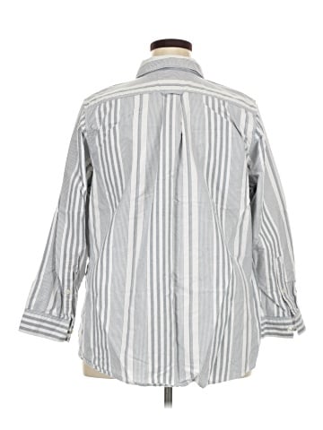 Lands' End 3/4 Sleeve Button-Down Shirt (view 2)