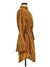 Blush 100% Polyester Stripes Orange Casual Dress Size M - photo 4