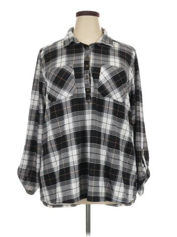 New York Laundry 3/4 Sleeve Blouse (view 1)