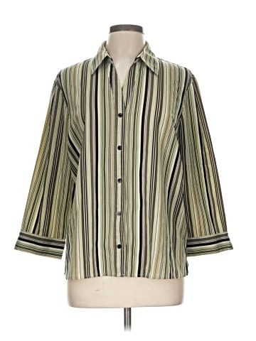 Notations 3/4 Sleeve Button-Down Shirt (view 1)