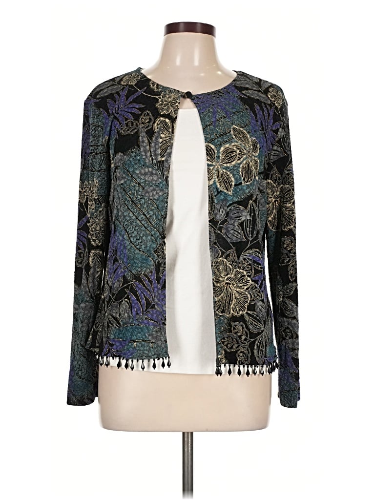 Pre-owned Msk Cardigan Sweater In Teal