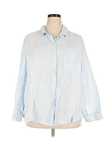 H&M 3/4 Sleeve Button-Down Shirt (view 1)