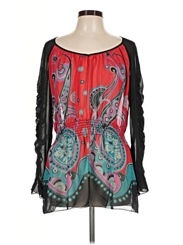 Bisou Bisou Long Sleeve Blouse (view 1)