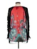 Bisou Bisou 100% Polyester Red Long Sleeve Blouse Size L - photo 2