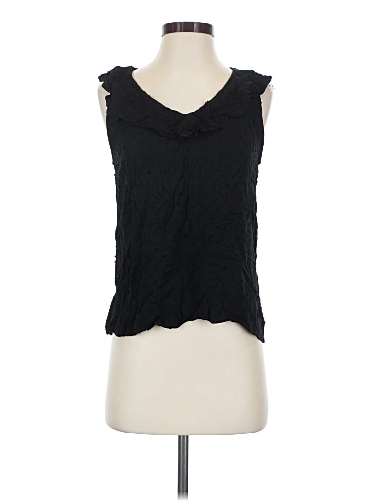 Pre-owned Matty M Sleeveless Blouse In Black