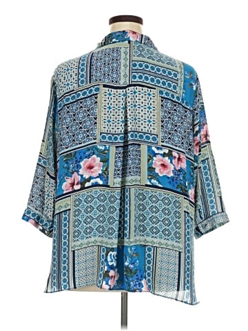 Rose + Olive Short Sleeve Blouse (view 2)