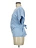 Express Blue Short Sleeve Top Size M - photo 5