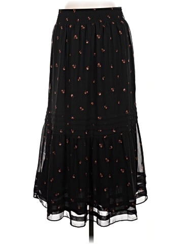 Madewell (Re)sourced Georgette Pintuck Maxi Skirt in Amie Floral (view 2)