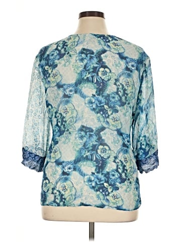 Coldwater Creek 3/4 Sleeve Silk Top (view 2)