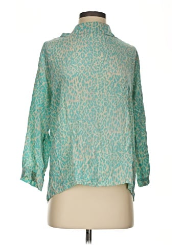 Tucker 3/4 Sleeve Silk Top (view 1)