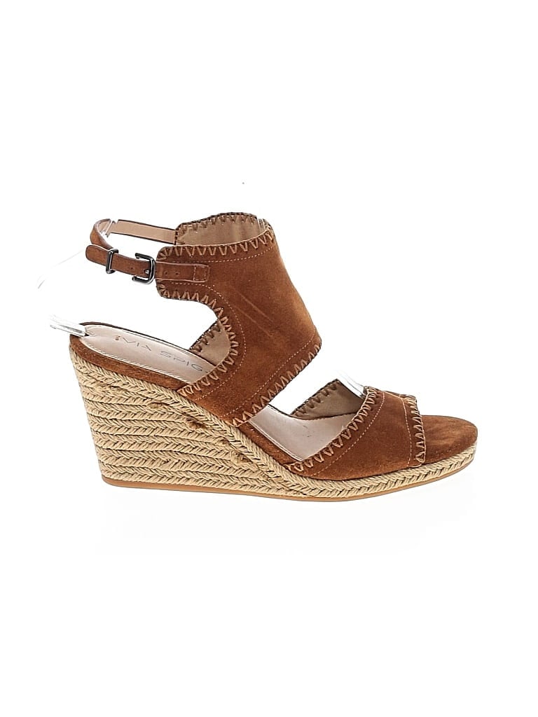 Pre-owned Via Spiga Wedges In Brown