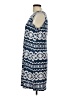 Perceptions Print Blue Casual Dress Size L - photo 5