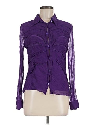 Escada Long Sleeve Silk Top (view 1)