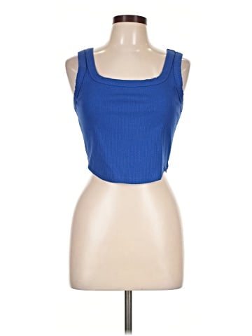 Madewell The Tailored Crop Tank in Sleekhold (view 1)