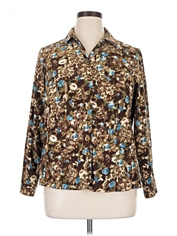 Cj Banks Long Sleeve Blouse (view 1)