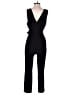 BCBGeneration 100% Polyester Solid Black Jumpsuit Size 4 - photo 2