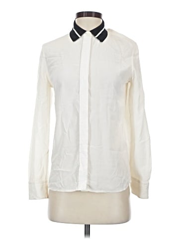 Rag & Bone Long Sleeve Silk Top (view 1)
