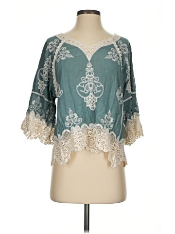 Democracy 3/4 Sleeve Blouse (view 1)