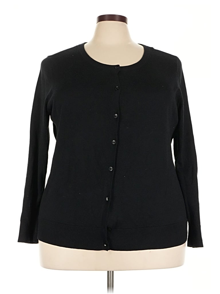 Pre-owned Amazon Essentials Cardigan Sweater In Black
