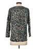Democracy Animal Print Teal Pullover Sweater Size S - photo 2