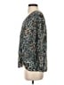 Democracy Animal Print Teal Pullover Sweater Size S - photo 5
