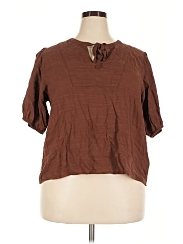 LC Lauren Conrad Short Sleeve Blouse (view 1)