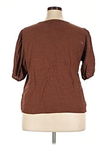 LC Lauren Conrad Short Sleeve Blouse (view 2)