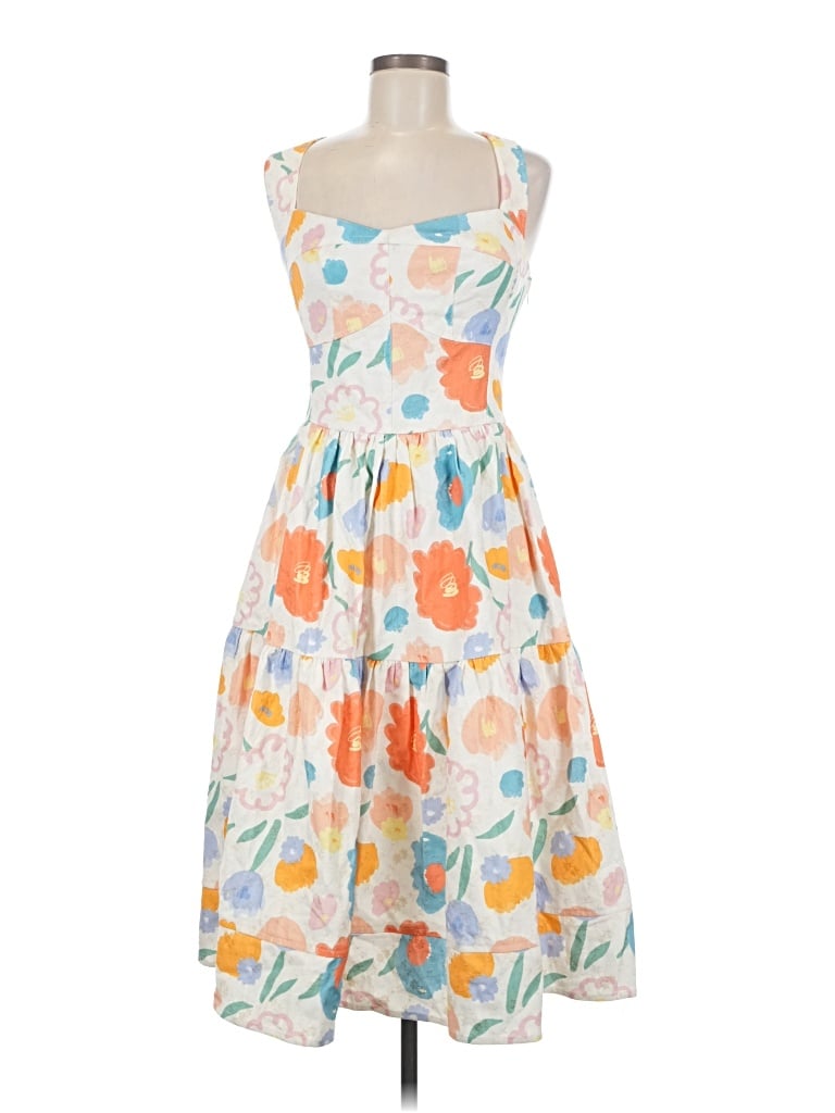 Pre-owned Fore Casual Dress In White