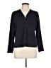 Pendleton Blue Silk Cardigan Size Lg Petite - photo 1